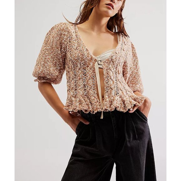Free People Sweaters - 🎉LAST CHANCE🎉 FREE PEOPLE Yesterday Cardi / Toast